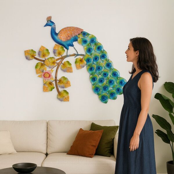 Wall decor Peacock art with LED