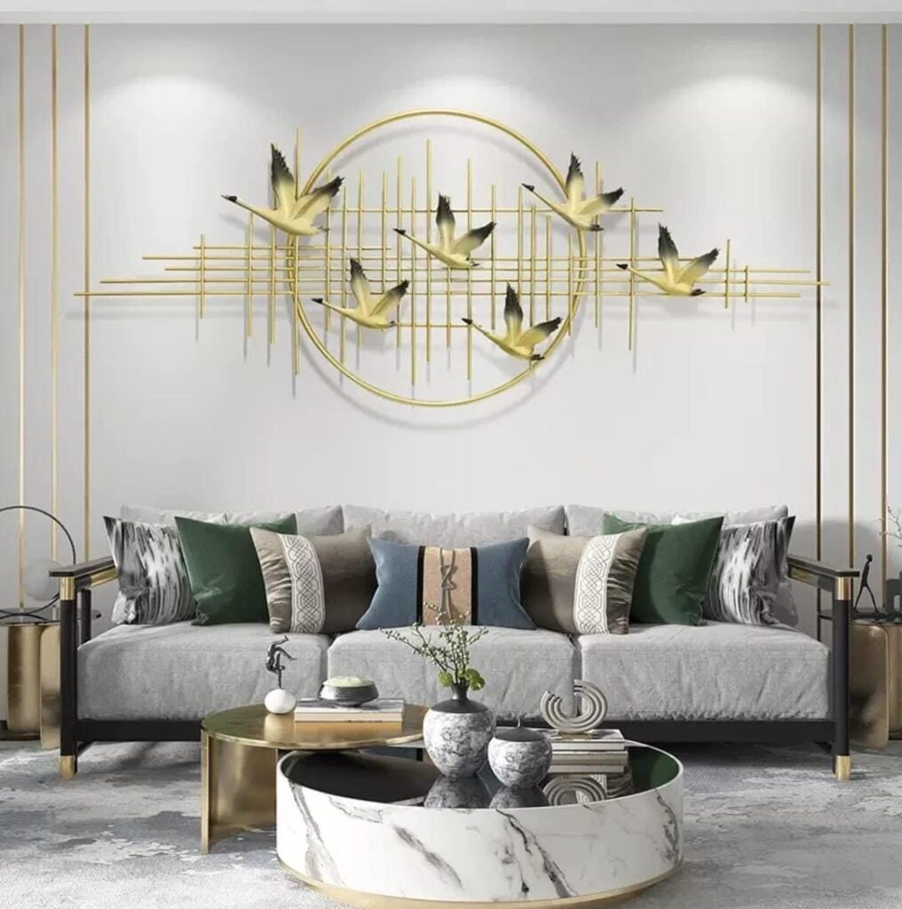 Birds and Striped Interior Wall Decor - Na Dhukan - Pure Desi Market
