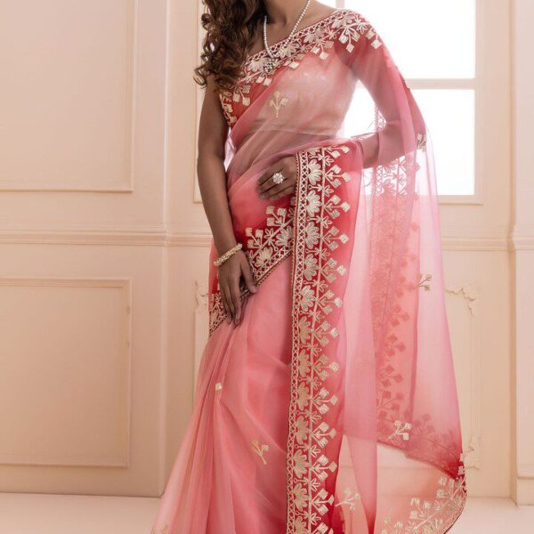 Premium Soft Padding Butterfly Net Saree