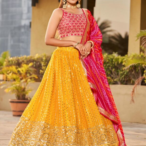 Sunshine Bandhani Lehenga Choli