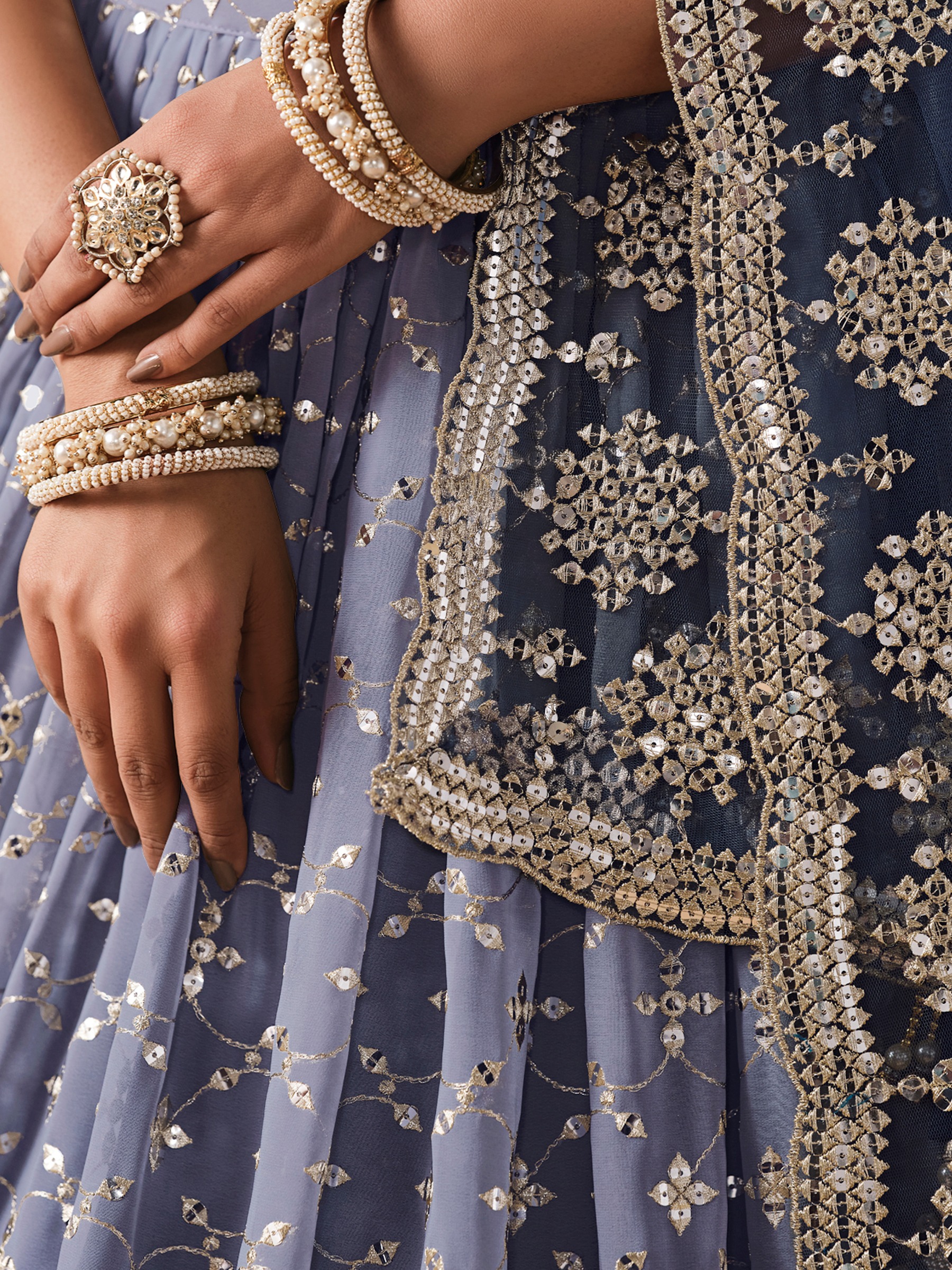 Georgette Lehenga with Choli Bridal - Image 4