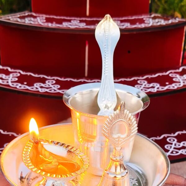 German silver daily use pooja set