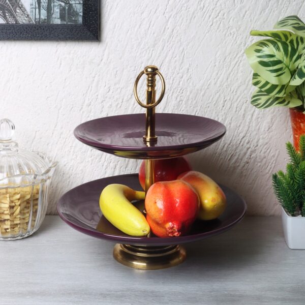 Stoneware Two Layer Platter 