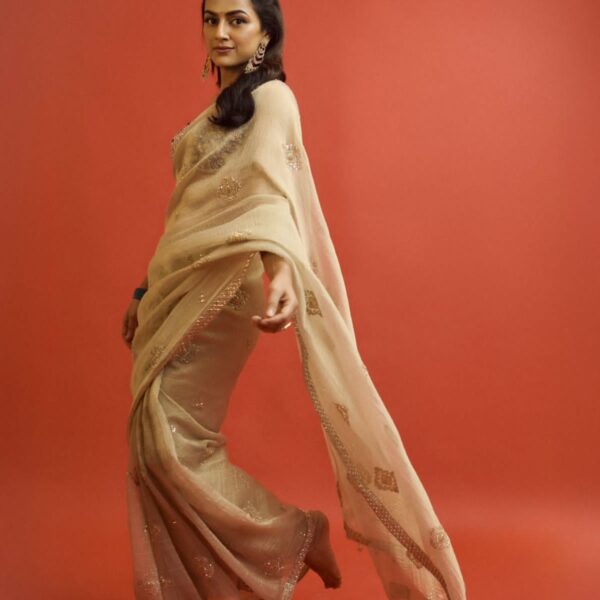 Party Wear Soft Crunchy Silk Saree