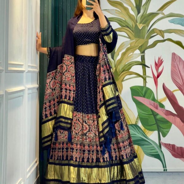 Ravishing gaji silk lehenga