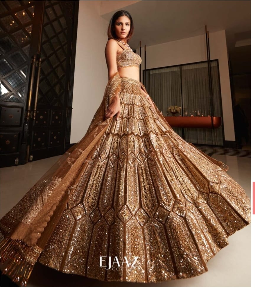 Premiums Heavy Malai Silk Embellished Lehenga - Image 2