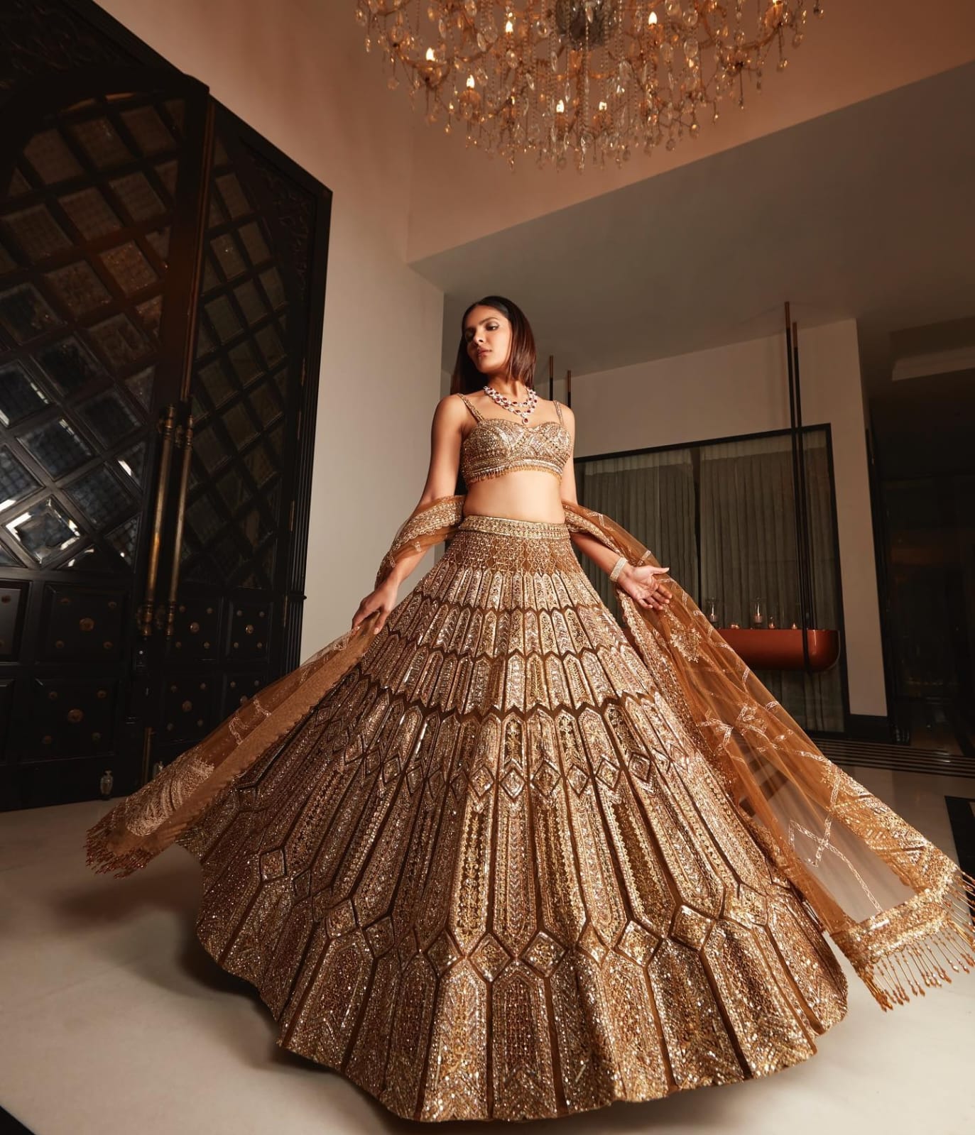 Premiums Heavy Malai Silk Embellished Lehenga