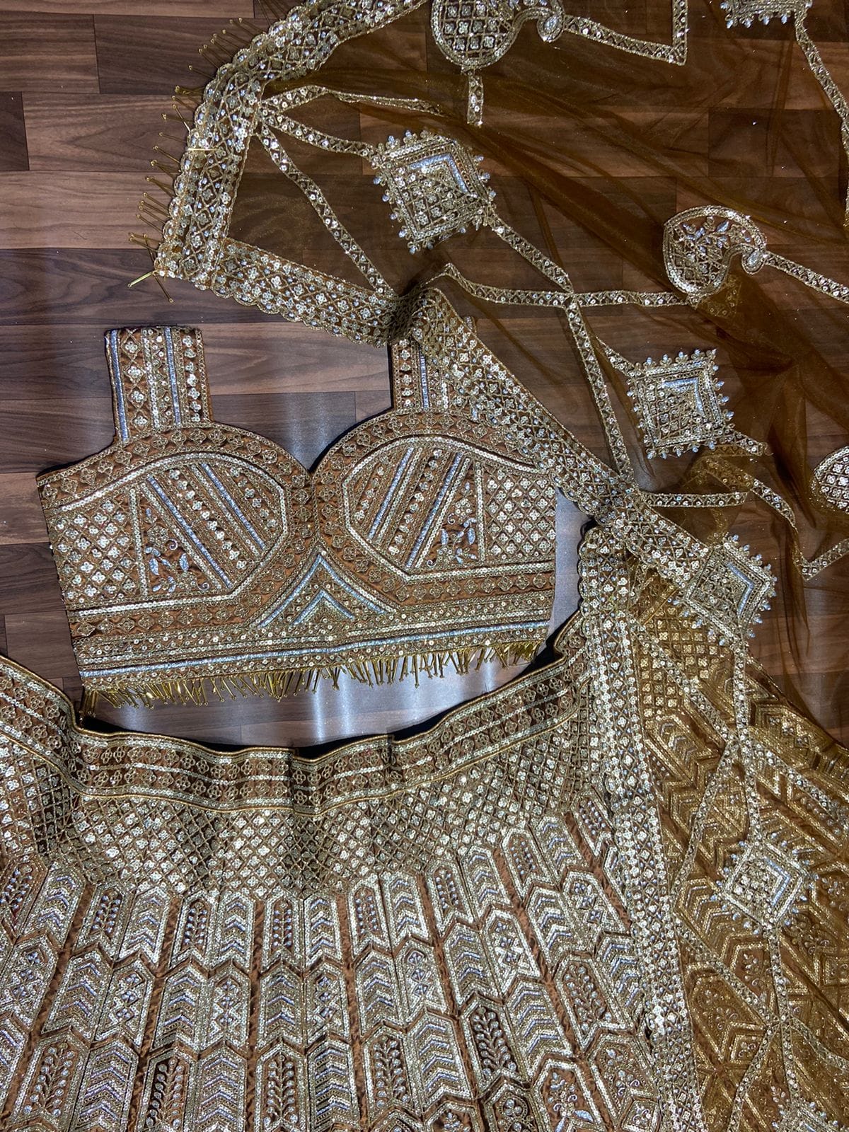 Premiums Heavy Malai Silk Embellished Lehenga - Image 3