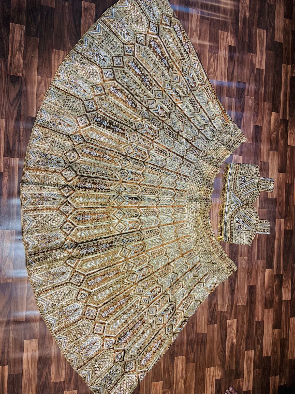 Premiums Heavy Malai Silk Embellished Lehenga - Image 4