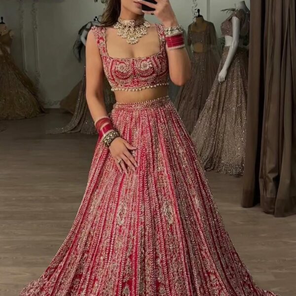 Premium Boomer Silk Embellished Lehenga