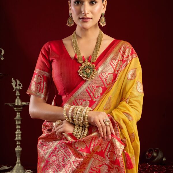 Fancy modal banarasi jari Saree