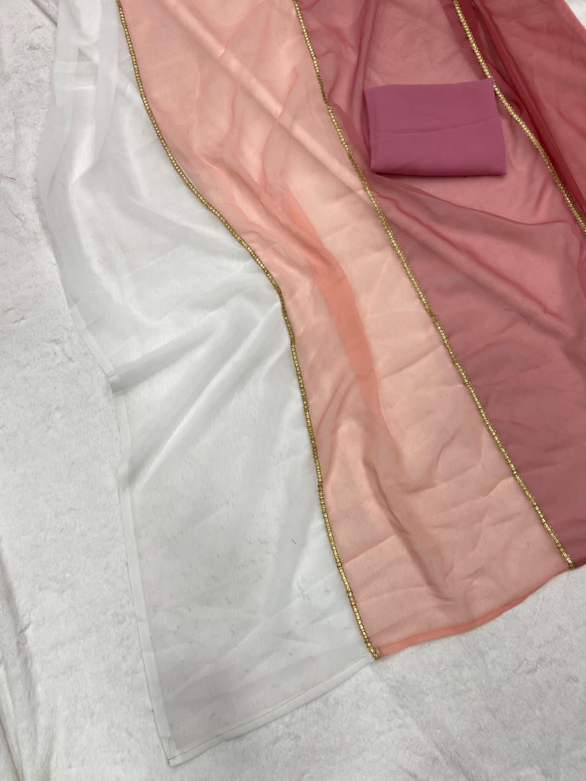 Smooth Georgette Saree with digital print - Image 10