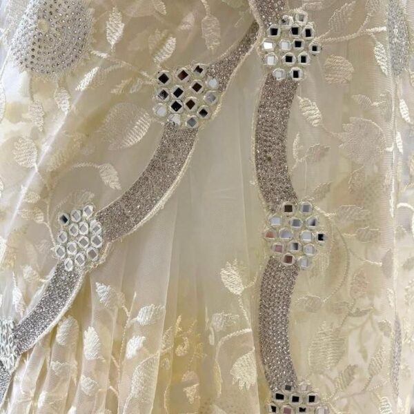 Rich Organza Saree with Siroski Work