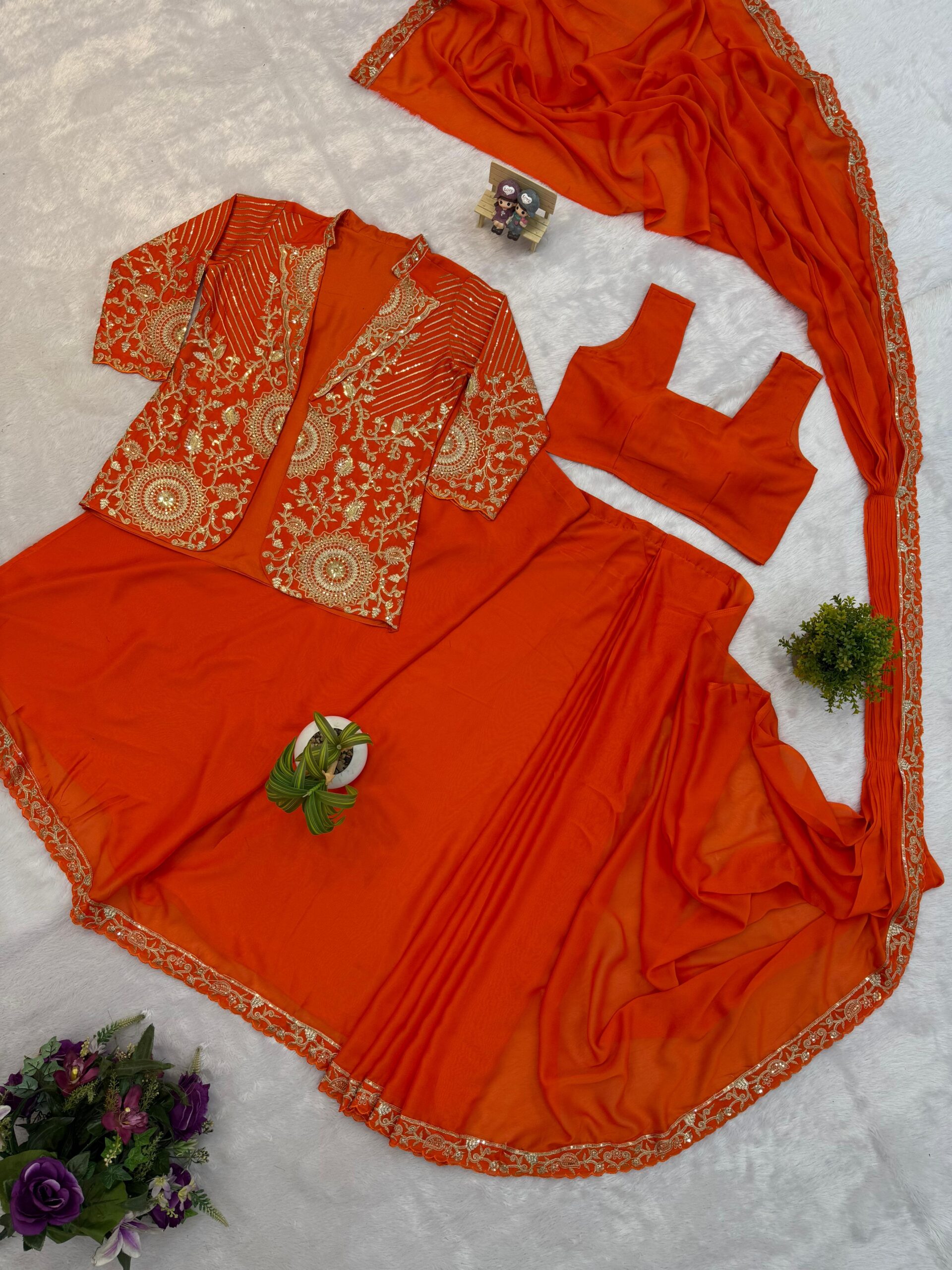 Ready To Wear Saree Rangoli Silk - Image 4