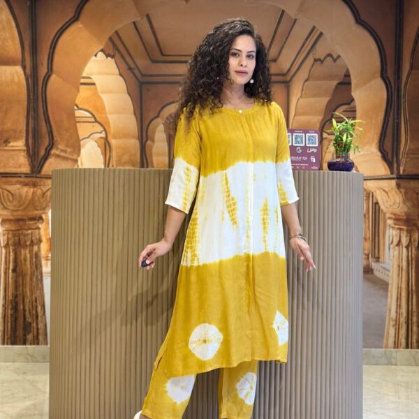 Premium Tie-dye cotton kurti Pant set