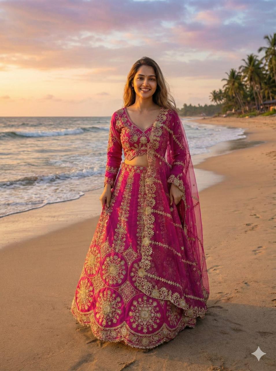 Premium Two Tone Silk Lehenga Choli