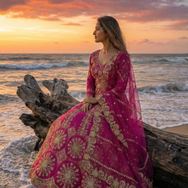 Premium Two Tone Silk Lehenga Choli