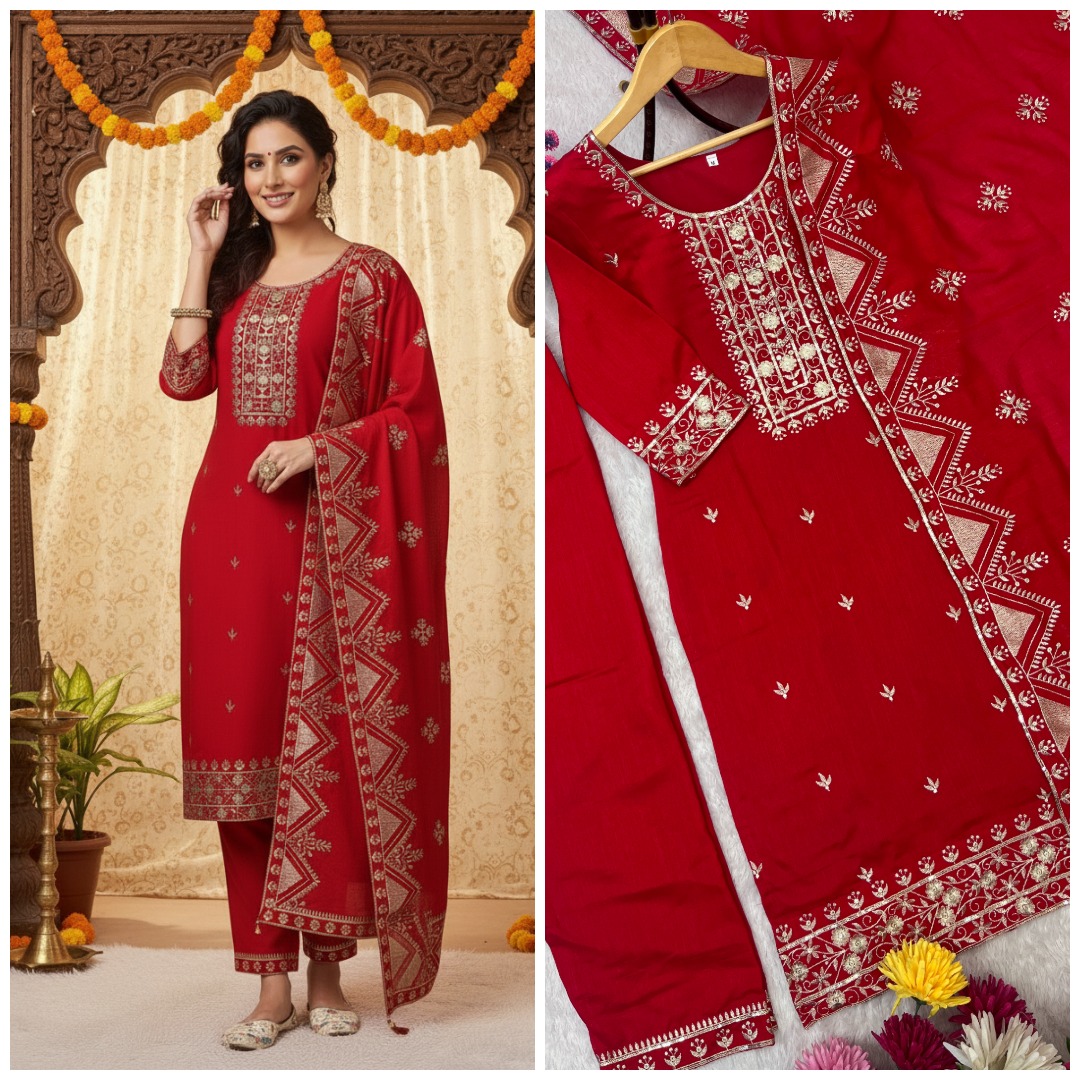 Karwa Chauth Designer Kurti Set - Image 4