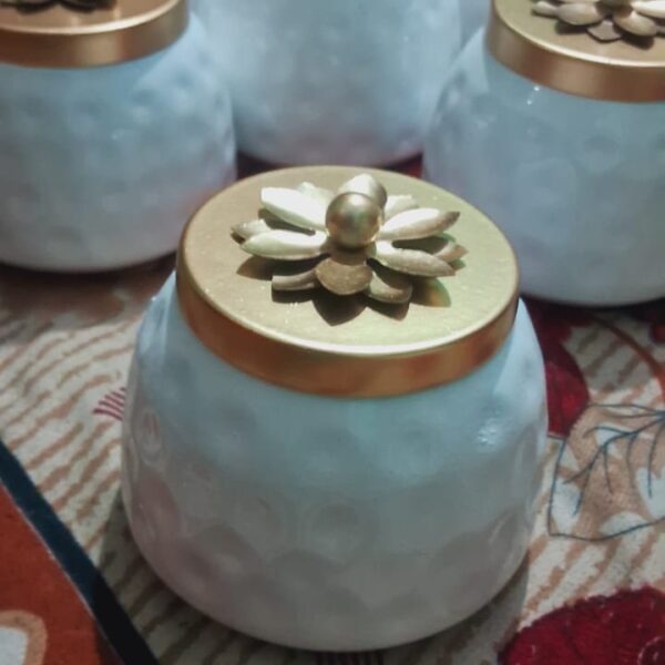 Metal Dary food jars