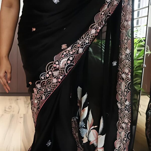 Heavy handloom tussar silk saree