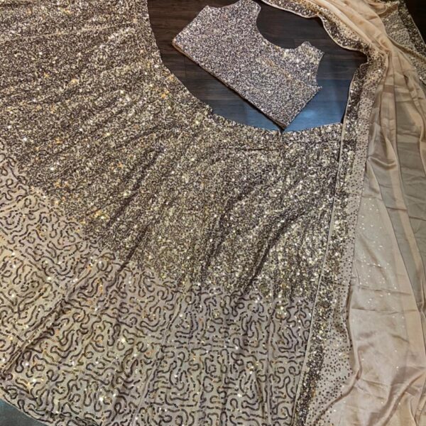 Diamond Silk Georgette Embellished Lehenga