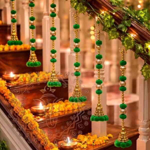 Pom Pom Bell Hangings