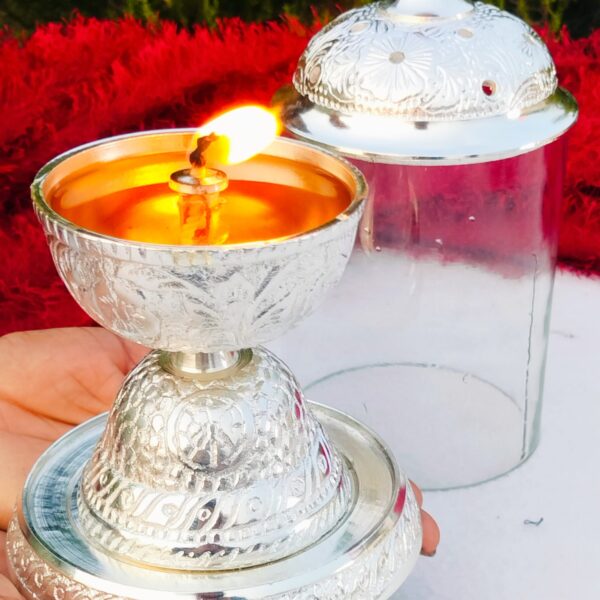 German silver Big size akhand diya