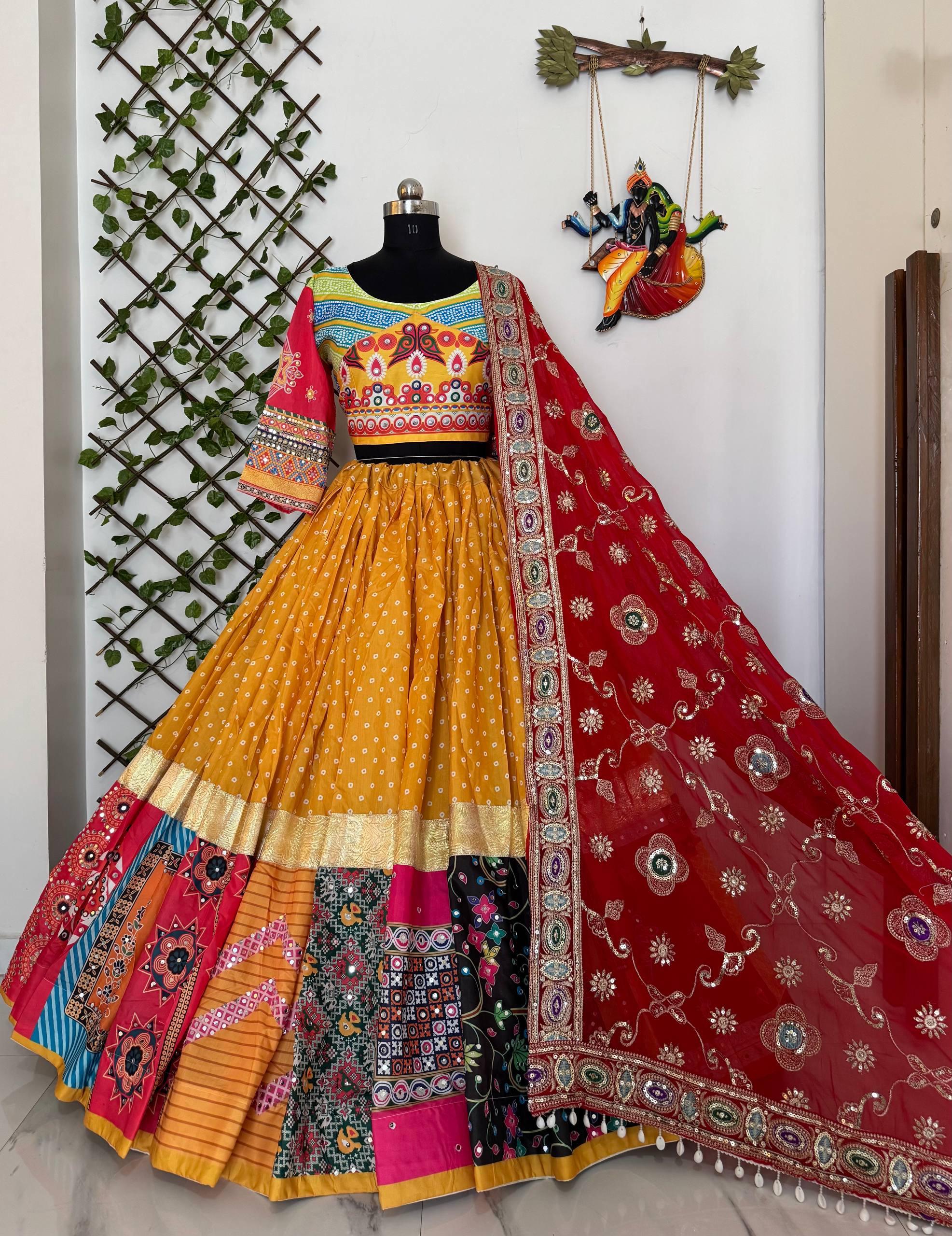 Special Chaniya Choli in Cotton Muslin - Image 4
