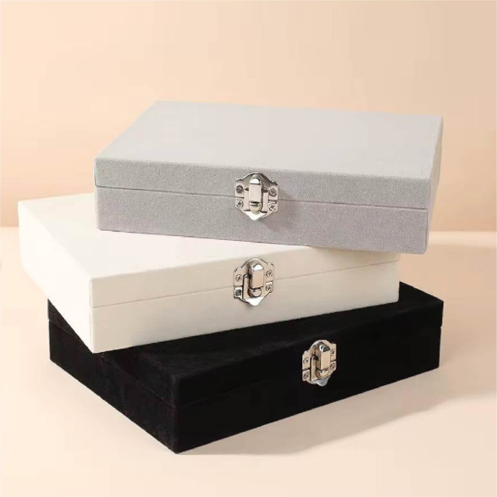 Personalized Big Velvet Jewelry Box - Image 2