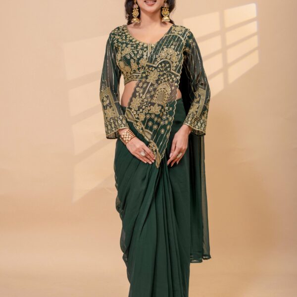 Faux Georgette Ready to Wear Saree