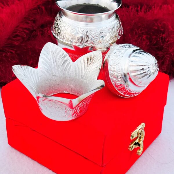 German silver Mangal kalash