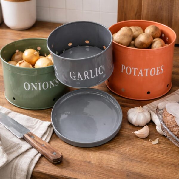 Round Vegetable Box (Stackable) set of 3