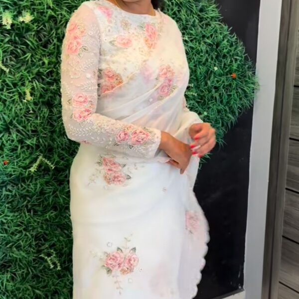 Soft Tebi digital printed saree