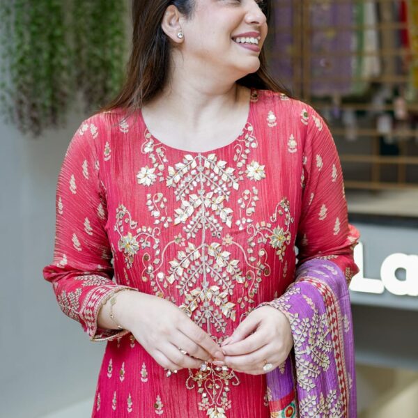 Pure Hand Work & Gota heavy Work Kurti Set