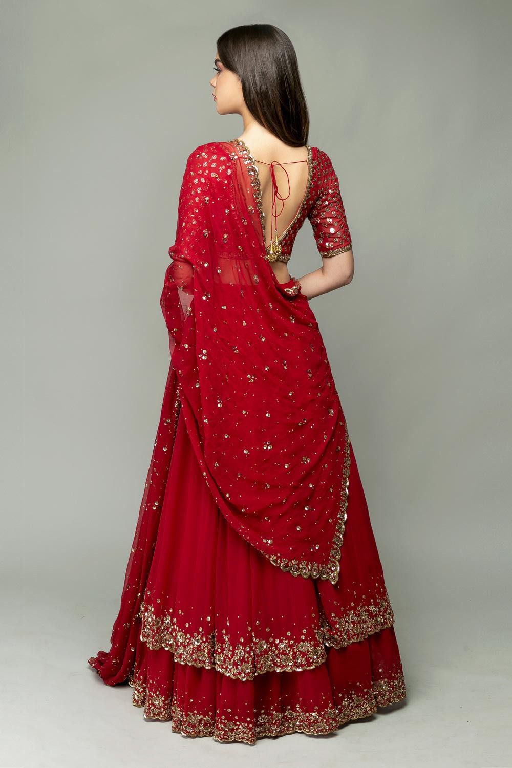Premium Double Ruffle Layers Lehenga - Image 2