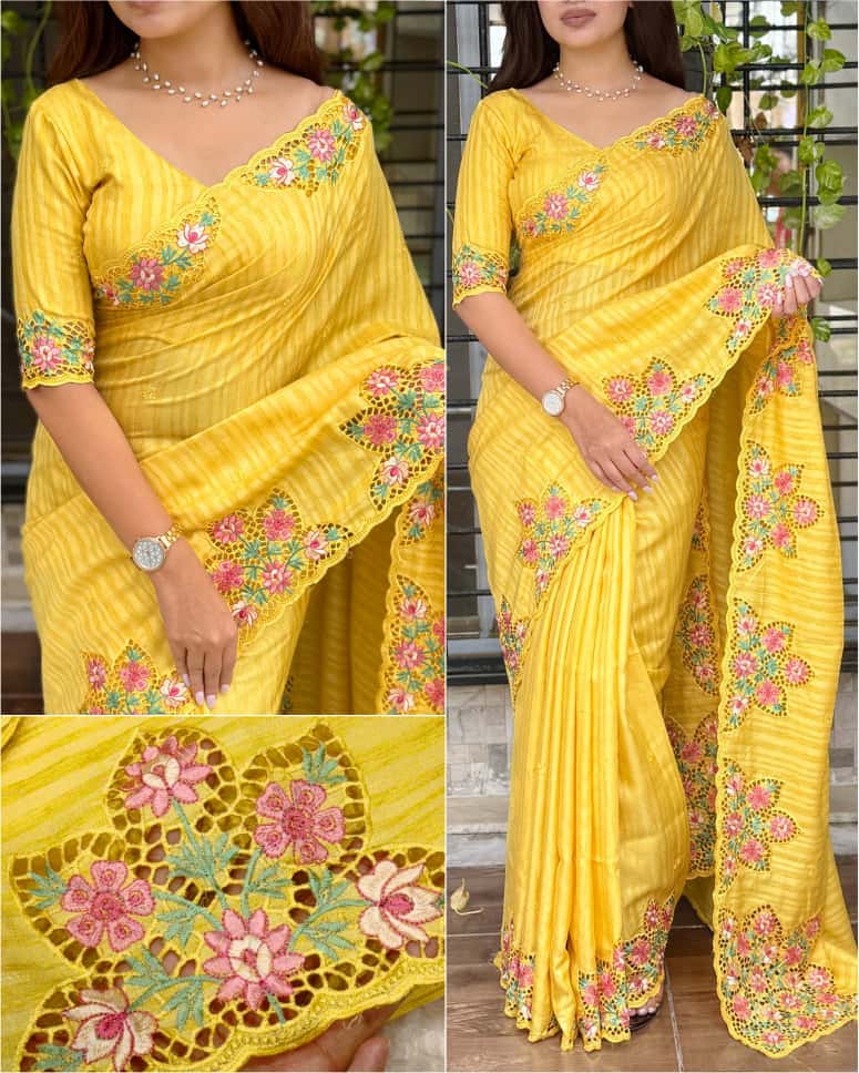 Special Tusser Cotton Saree - Image 2