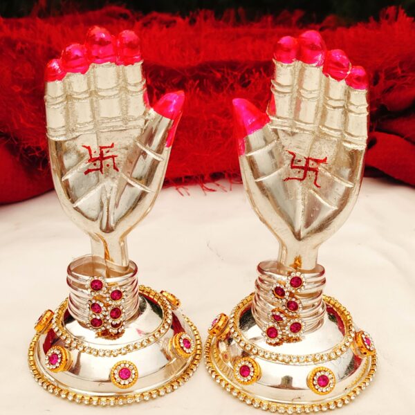 German silver exclusive design Rani Sati DADI hath