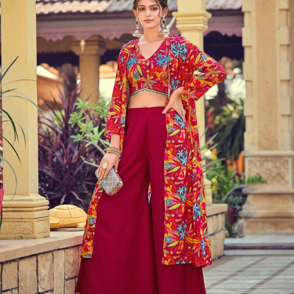 Silk Indo Western Suit Set