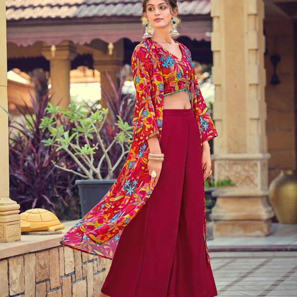 Silk Indo Western Suit Set