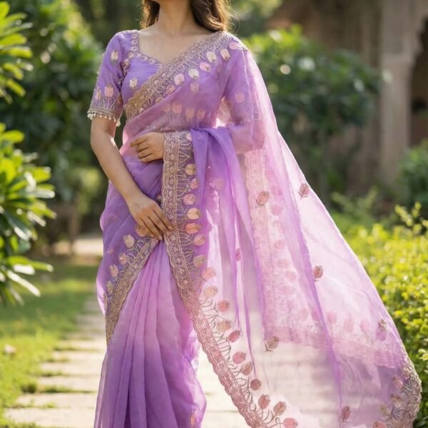 Pure Fandy Satin Silk With Multi Colour Tatena