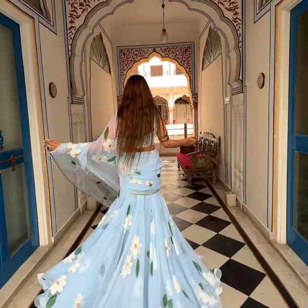 Ready To Wear Lehenga Saree with Pleats