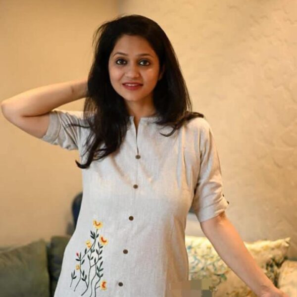 Kadi Cotton front button Top