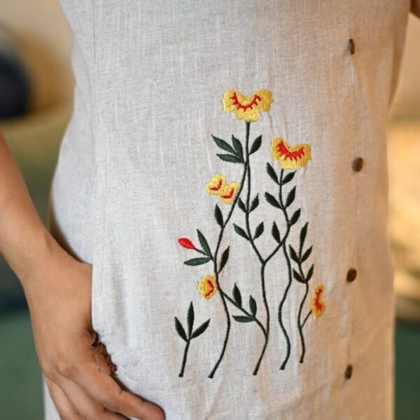 Kadi Cotton front button Top