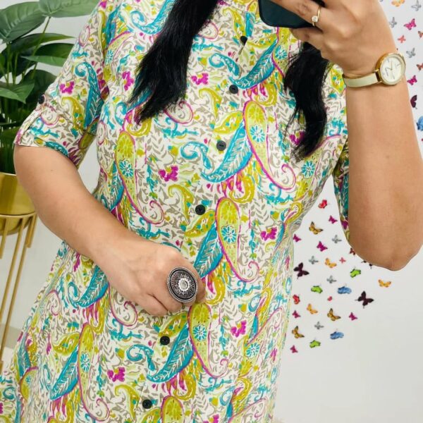 Premium Floral Fine cotton kurti Palazzo set