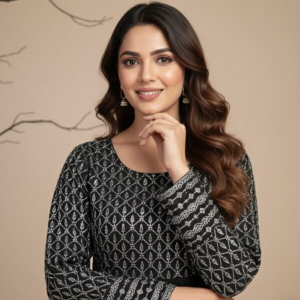 Women Pink embroidered georgette anarkali gown