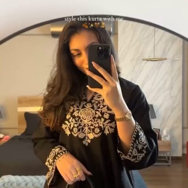 Classic black cotton co-ord set