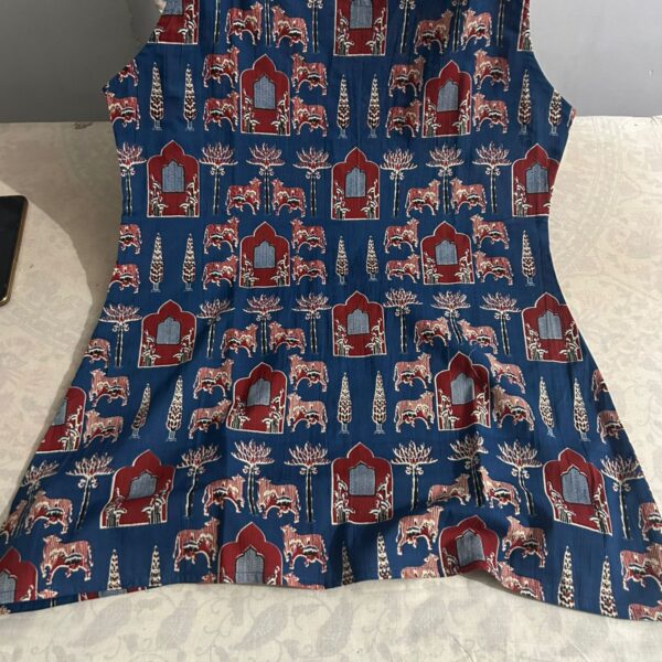 Blue Printed Co ord set with Palazzo