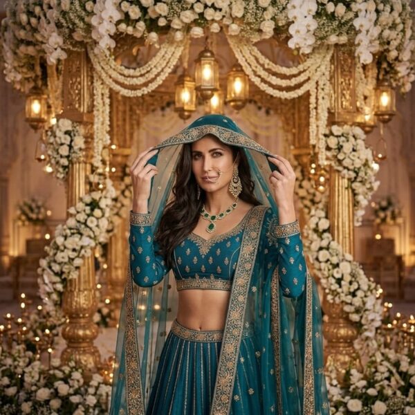 Premium Soft Net Lehenga with Multy Thread Embroidery Work