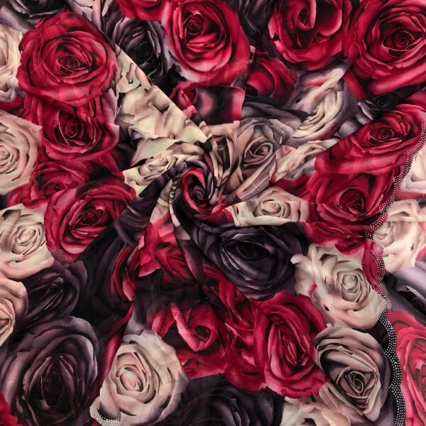 Soft & smooth marshmellow georgette with floral