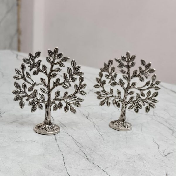 Antique German Silver tree set of 2